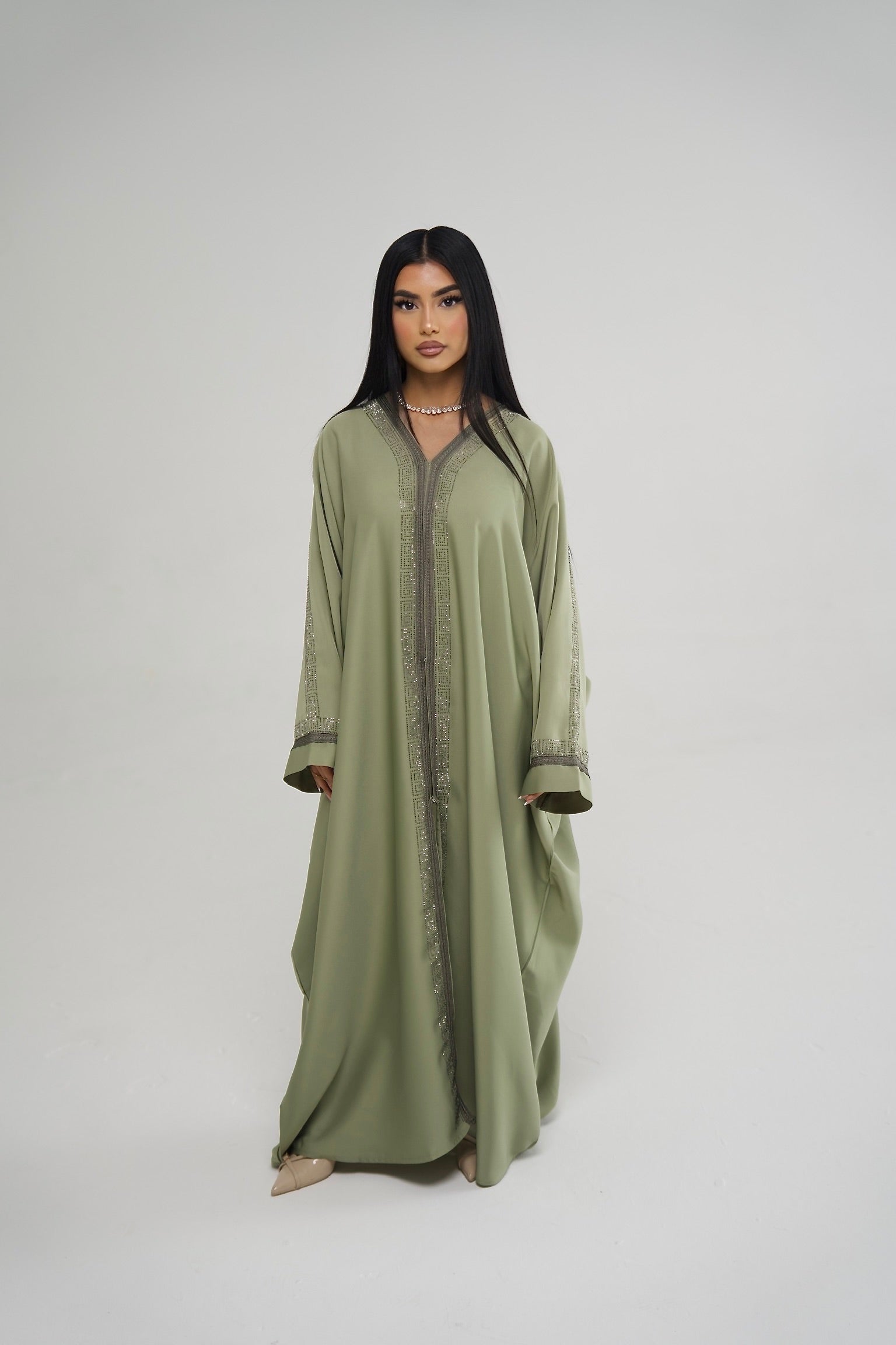 Soft Sage Abaya